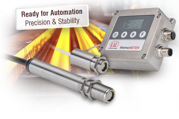 Infrared pyrometer for industrial series applications
